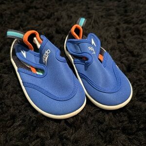Speedo Blue and Orange Water Shoes Lightweight Slip-On